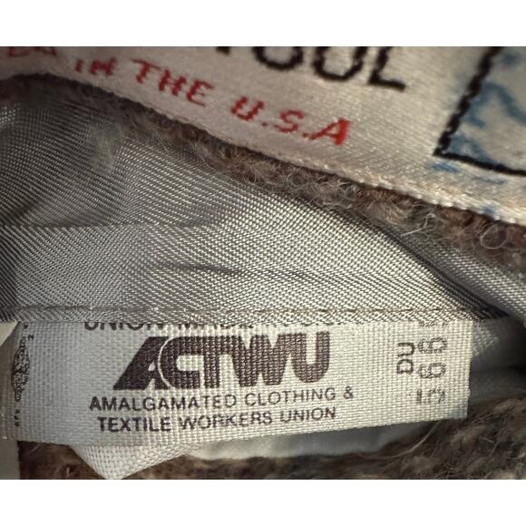 ARAN CRAFTS Vintage Chunky Knit Buttons Cardigan Cable Knit Fisherman Size L - Picture 6 of 7